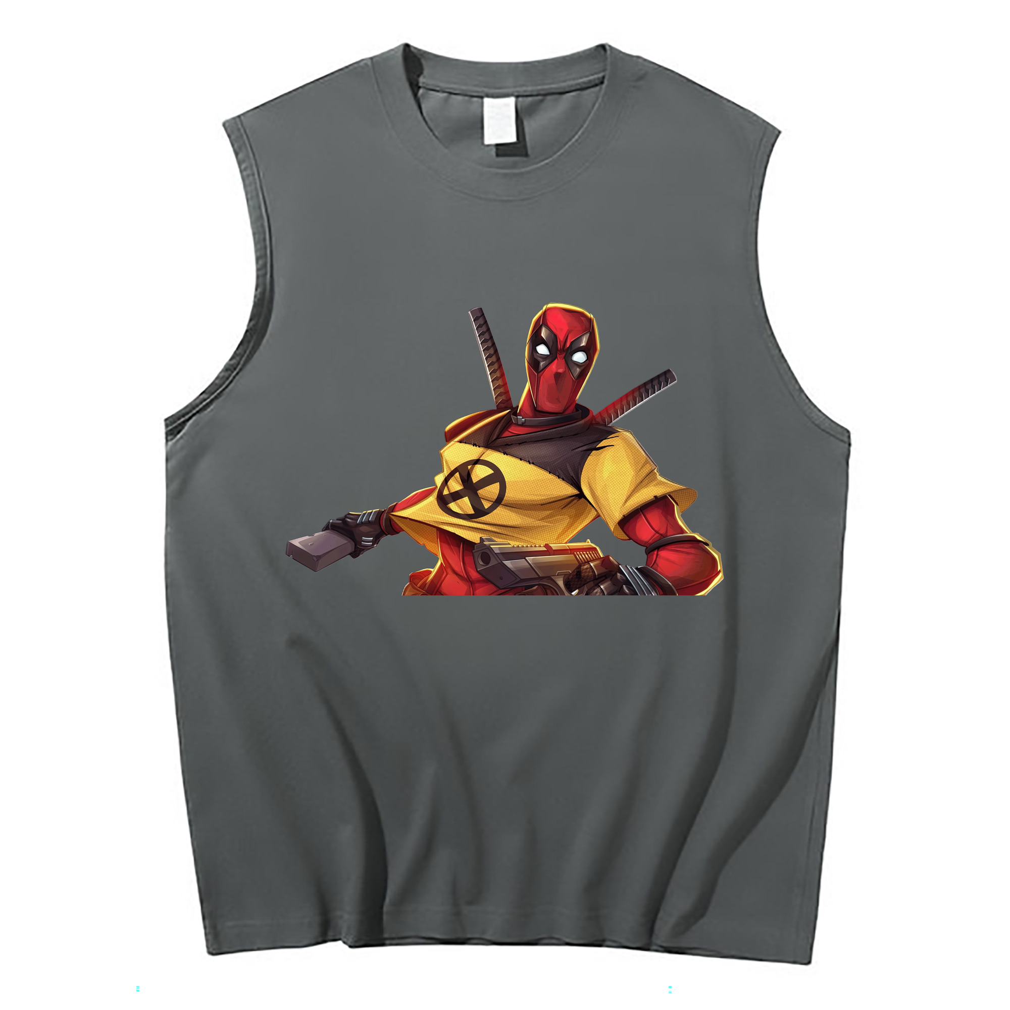 （画像用） Deadpool デッドプール コットン100％タンクトップ（フロントプリント）